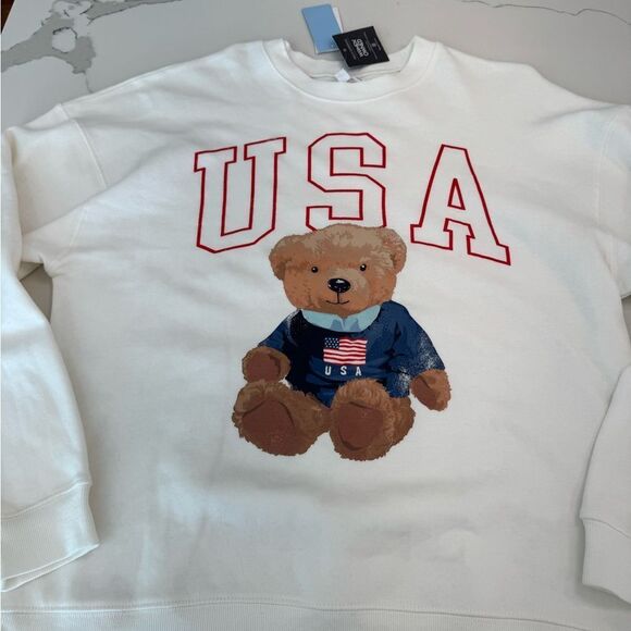 Grayson Threads Red and White Crewneck Sweater - Picture 1 of 7